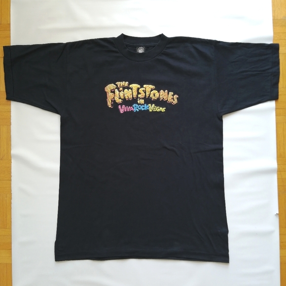 The Flintstones In Viva Rock Vegas Vintage 2000 T-shirt Large - Picture 1 of 9